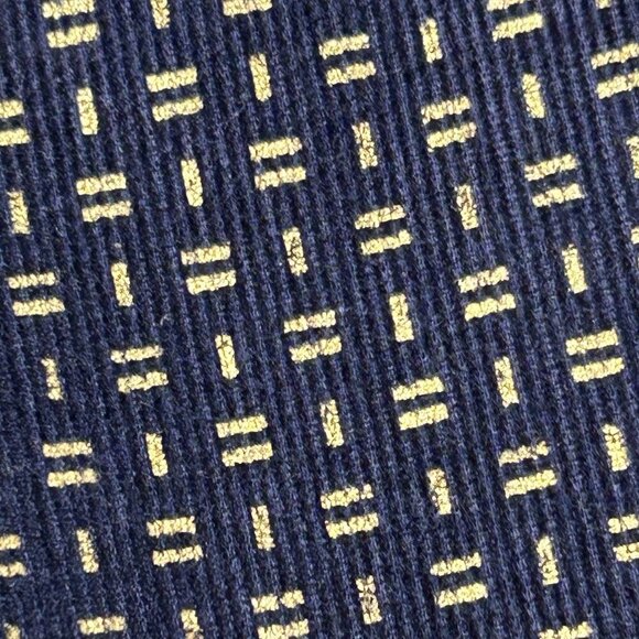 Sundance Corduroy Blazer Medium Cargo Pockets Navy Gold Metallic Pinwale Tie - Picture 4 of 11